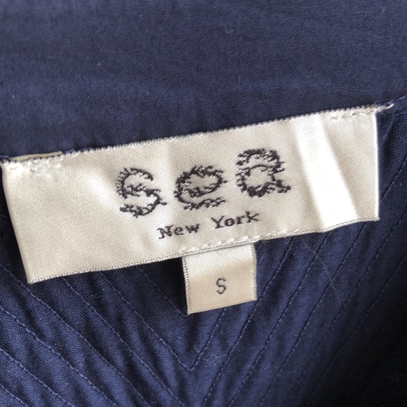 Sea New York Heidi Heart Quilt Petal Sleeve Tiered Dress. Size Small - Picture 12 of 14